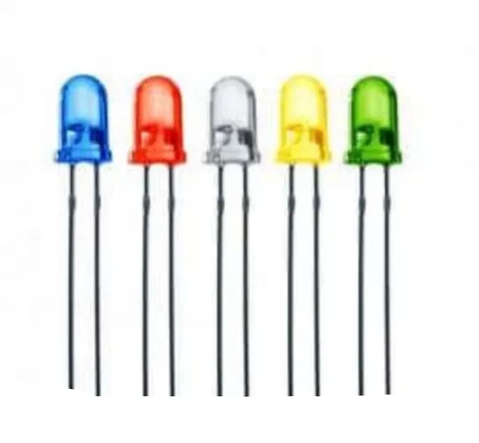 5 Colour LED Pack Each Colour LED of 10 Pieces