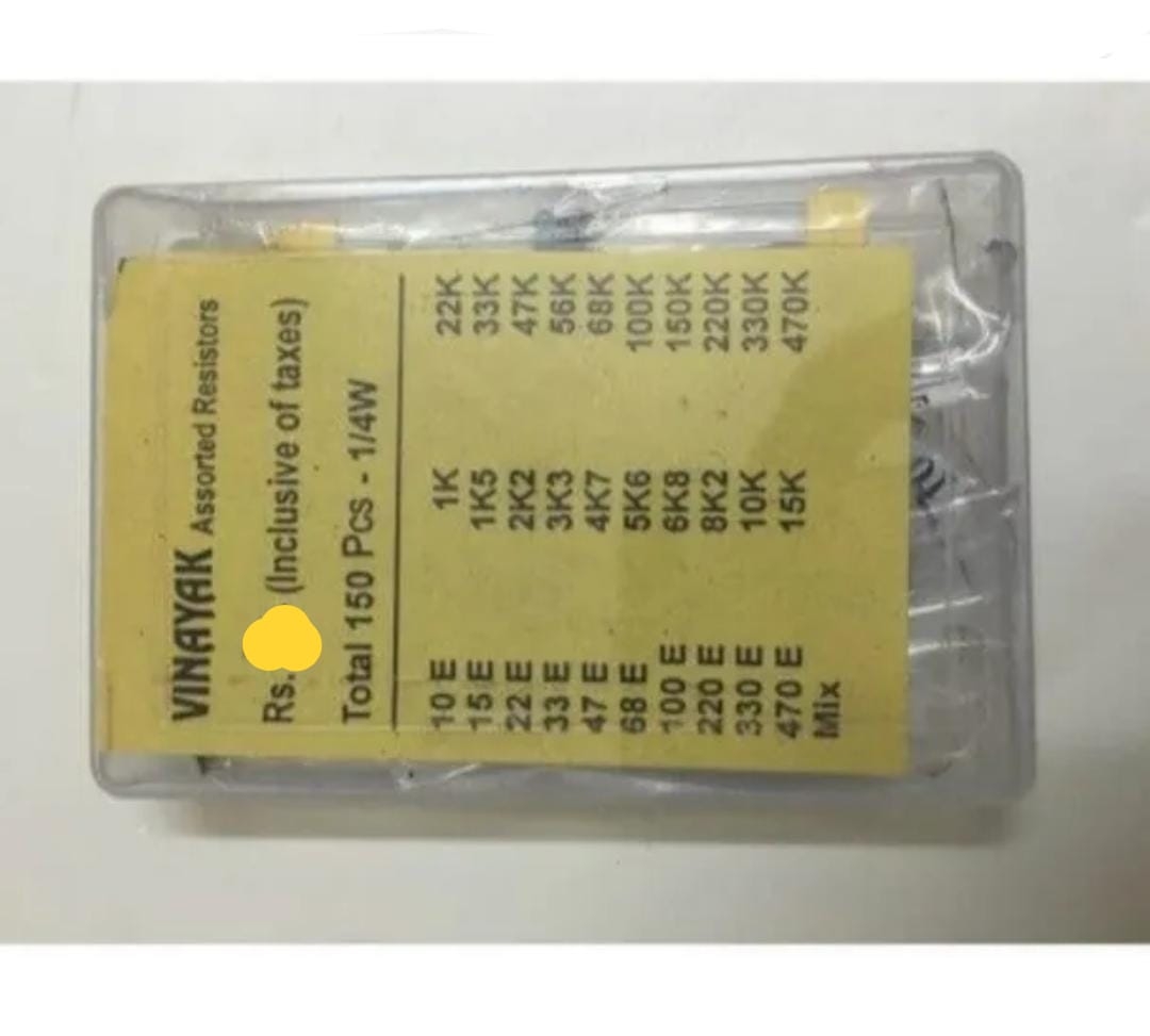 Resistance Box 30 resistors values of 1/4W 150pcs - r10