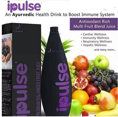 Indusviva Indus Viva I Pulse Juice |  I Pulse Premium Balanced Fruits & Acai Berry Juice - 1 Litre - 12 Months, 1 L