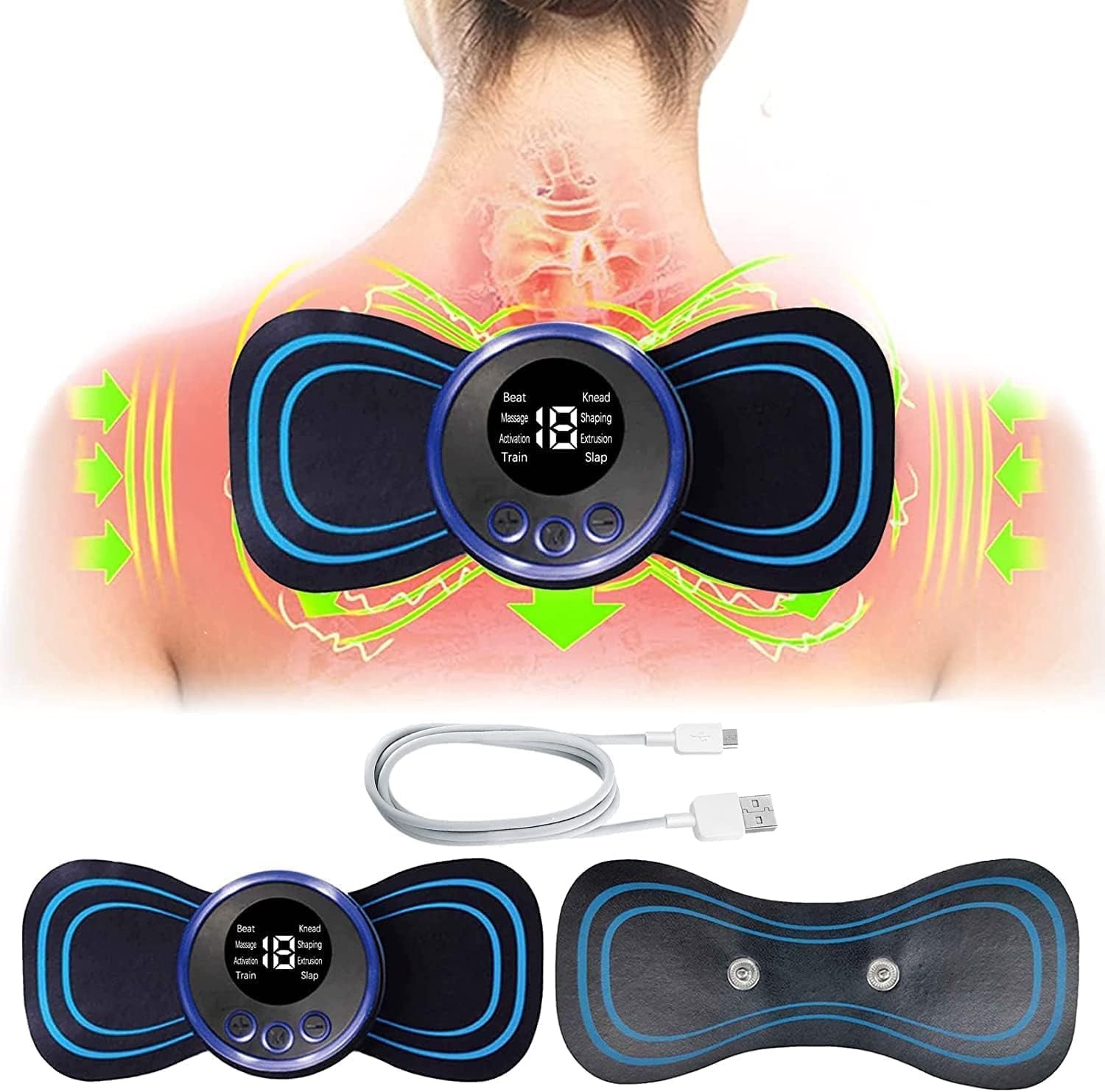 eWAVE Large Electronic Body Muscle Butterfly for Frozen Shoulder & Back  Treatment Massager - eWAVE 