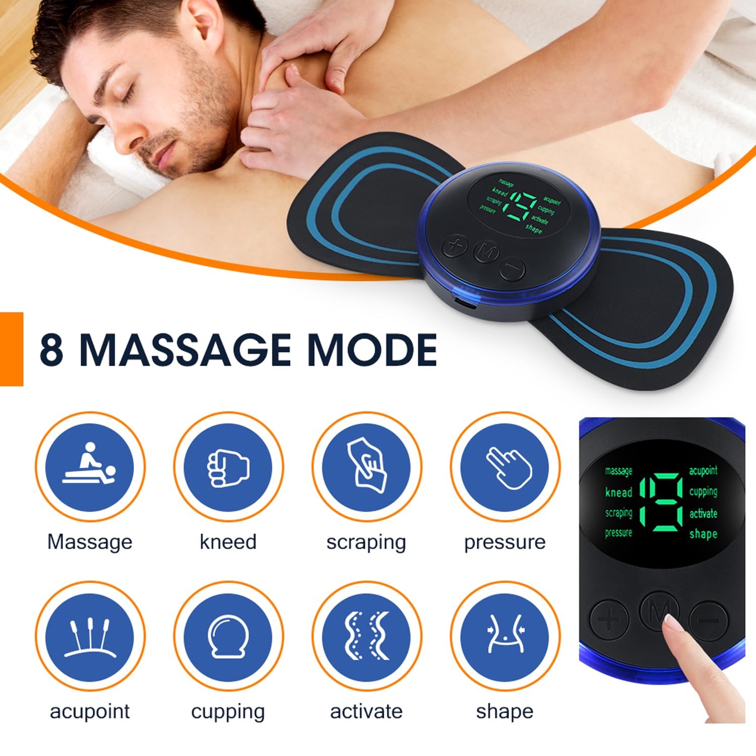 Care of Zindagi EMS Foot Massager & Full Body Butterfly Massager with 8 Modes 19 Levels | Wireless , Rechargeable Massagers for Foot , Hand , Neck , Arms & Other Body Pain Relief   - Massagers