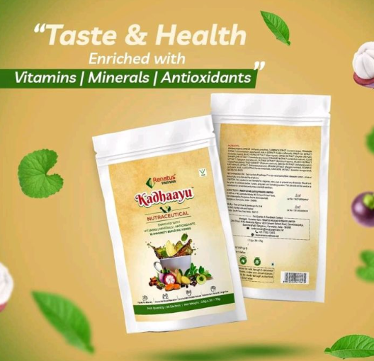 Renatus Wellness Renatus Kadhaayu Powder | Nutraceutical Supplement Enriched with 18 Immunity Building Herbs | Renatus Nova - 30 Sachets - 2.5gm X 30 Sachets, Jan - 2024, 12 Months