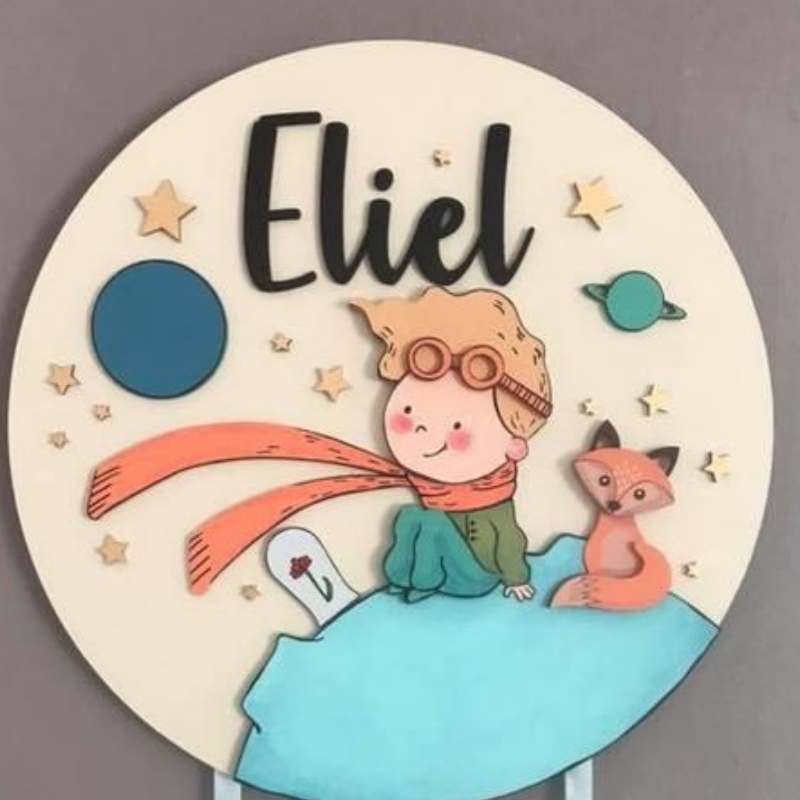 Space Theme Kids Nameboard 