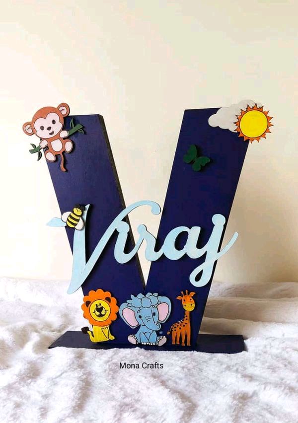 Self Standing Animal Kingdom Monogram 
