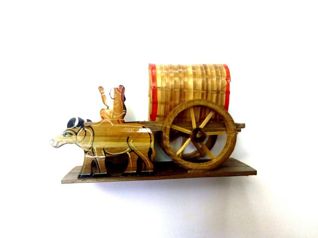 simonart and printing original wood handicrafts bullock cart home decor - 100.0, 25cm12cm12cm