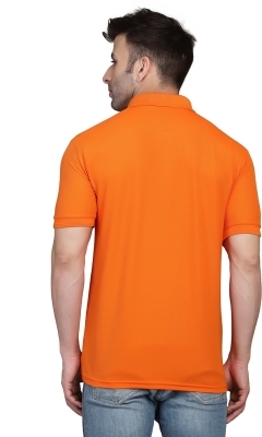 Inkkr Solid Men Polo Nack T-shirts P-1019 - Web Orange, Rskart, M