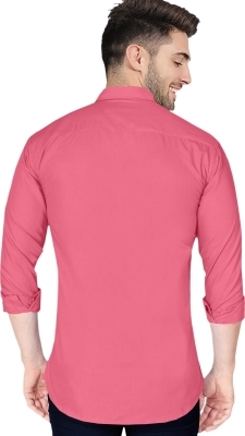 Men Solid Casual  Pink Shirt  - Rskart, XL