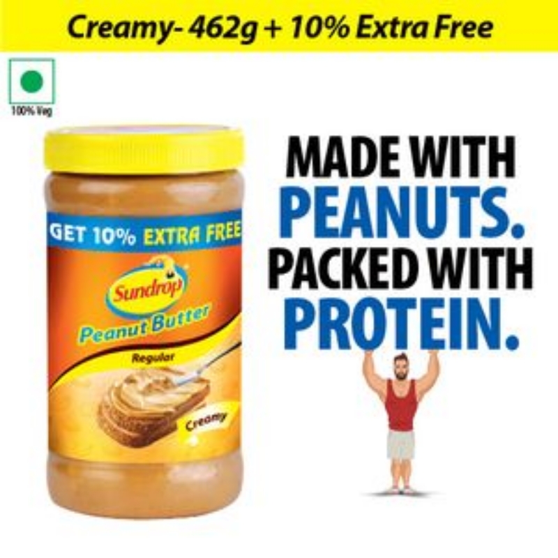 Sundrop Peanut butter - Creamy - 508Gm