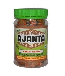 AJANTA Synthetic Food Colour - BRIGHT GREEN - 100Gm