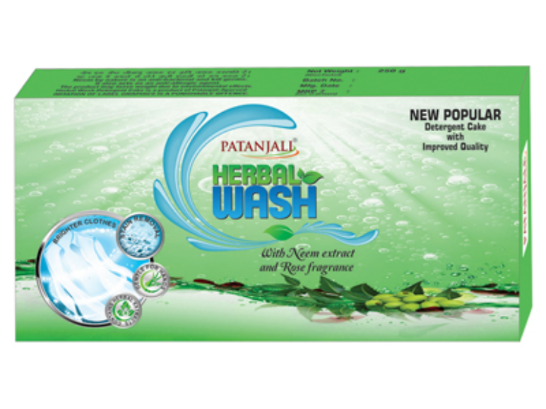 Patanjali Herbo wash detergent cake - 250Gm