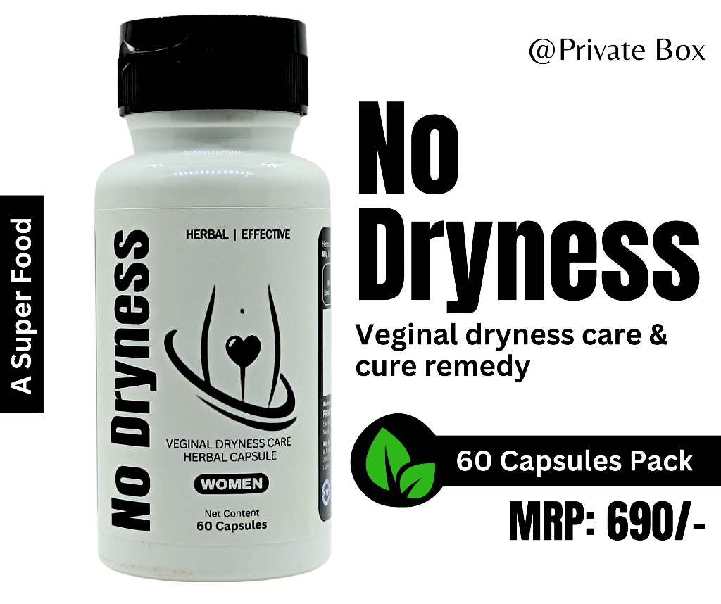 NO DRYNESS CAPSULE ( Excellent Remedy For Veginal Dryness Cure & Care ) - 60 Capsules Pack