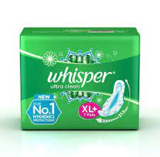 Whisper Bindazzz Nights Sanitary Pads - XL, Longer & Wider Back, 27 pcs