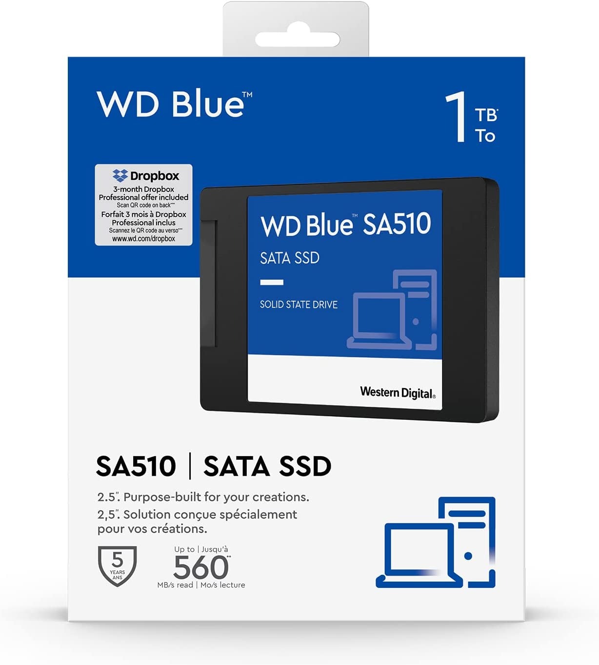 Western Digital 1TB SSD Blue SATA 2.5'' SA510 (WDS100T3B0A-00AXRO)