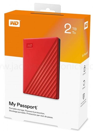 Western Digital 2TB My Passport USB 3.0 Portable Hard Drive 2.5''