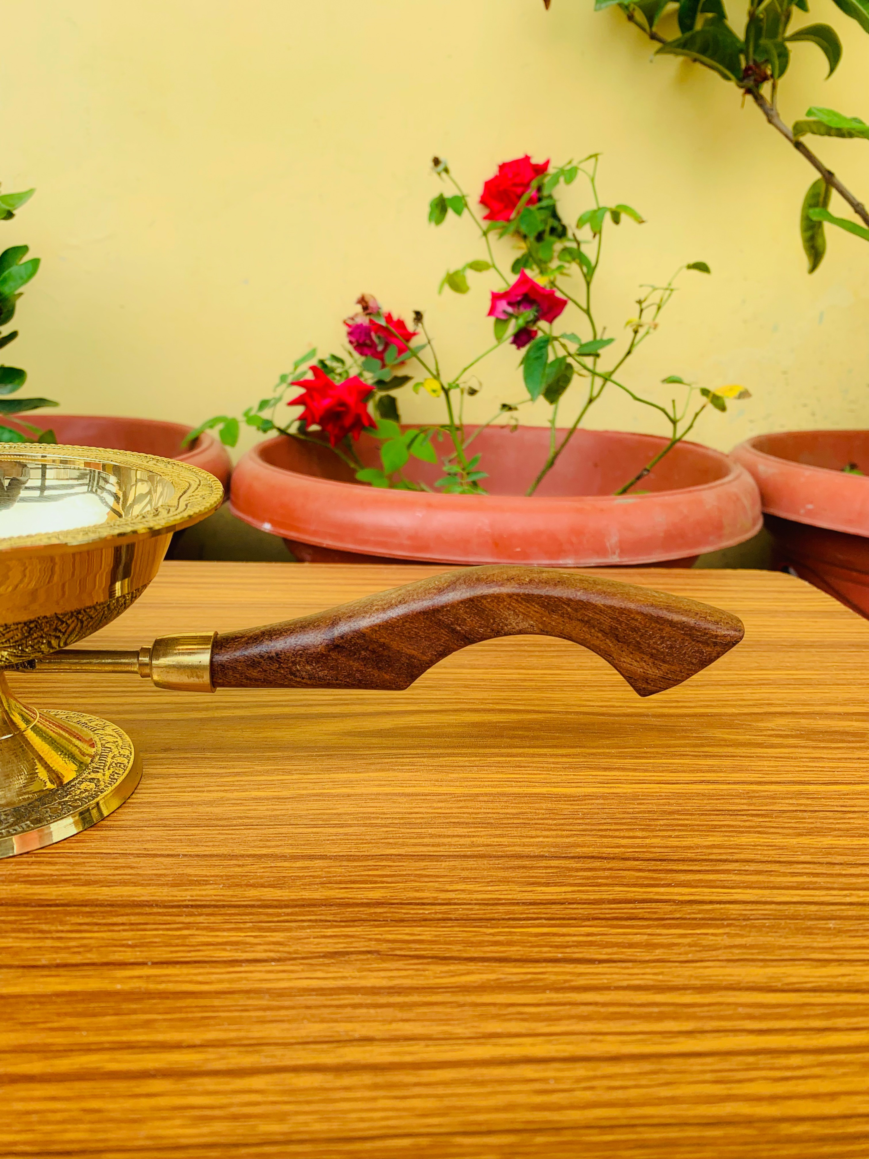 Brass hammered luxury dinner set