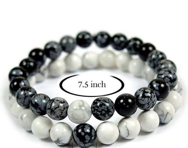 Couple Band (Stability) Snowflake & Howlite 