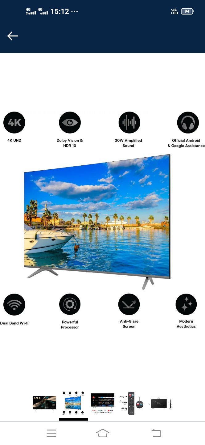 VU TV California  VU 43 Inches 4K Smart Series 43PM