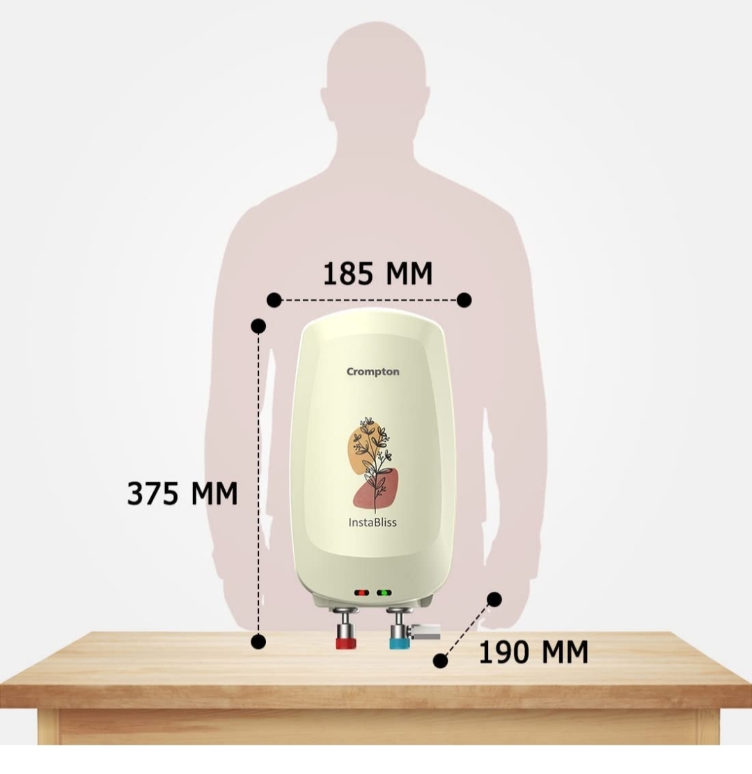 Crompton Greaves Geysers Crompton InstaBliss 3-L Instant Water Heater (Geyser) with Advanced 4 Level Safety