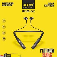 KDM G2 Wireless Earphone neckband - BLACK