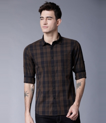 HIGHLANDER Men Checkered Casual Multicolor Shirt