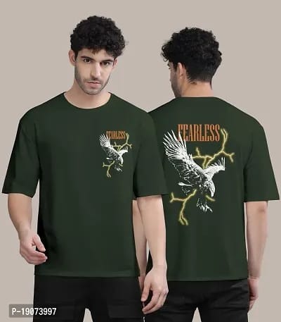 Mens Trendy Front And Back Printed Oversized Baggy T-Shirts