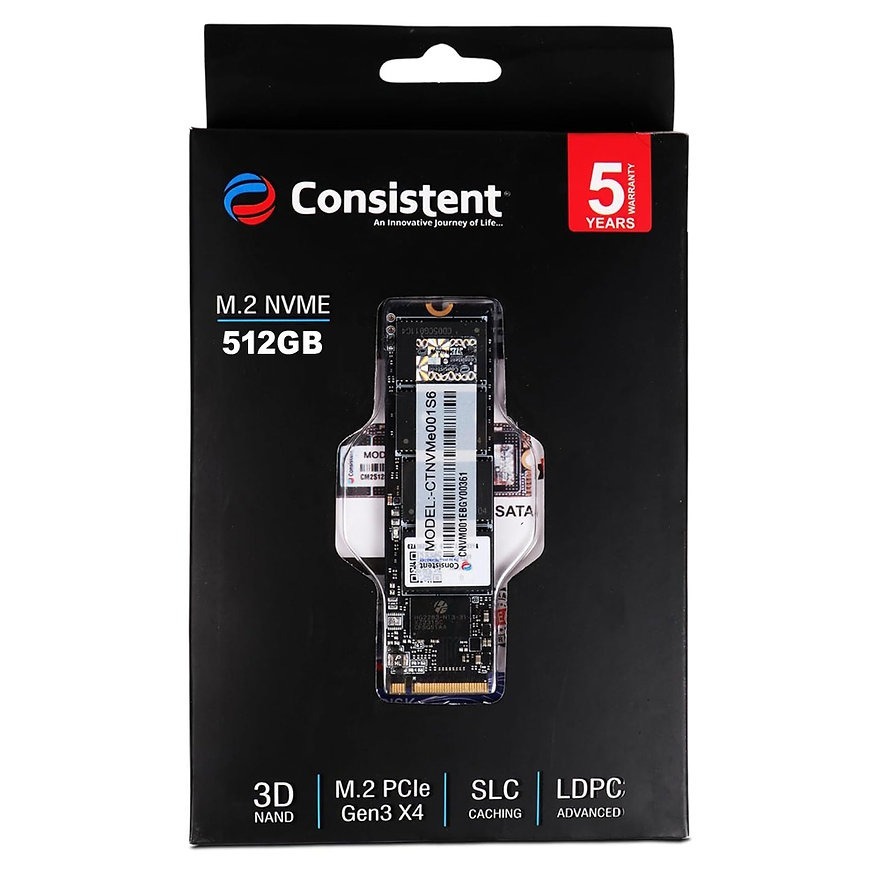 Consistent 512GB M.2 NVME