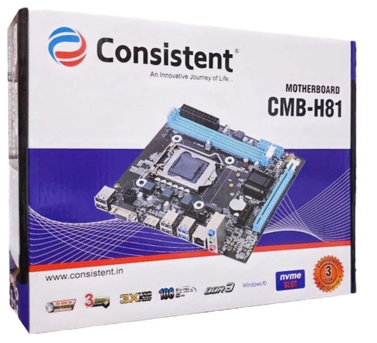 Consistent H81 LGA 1150 Micro-ATX Motherboard |