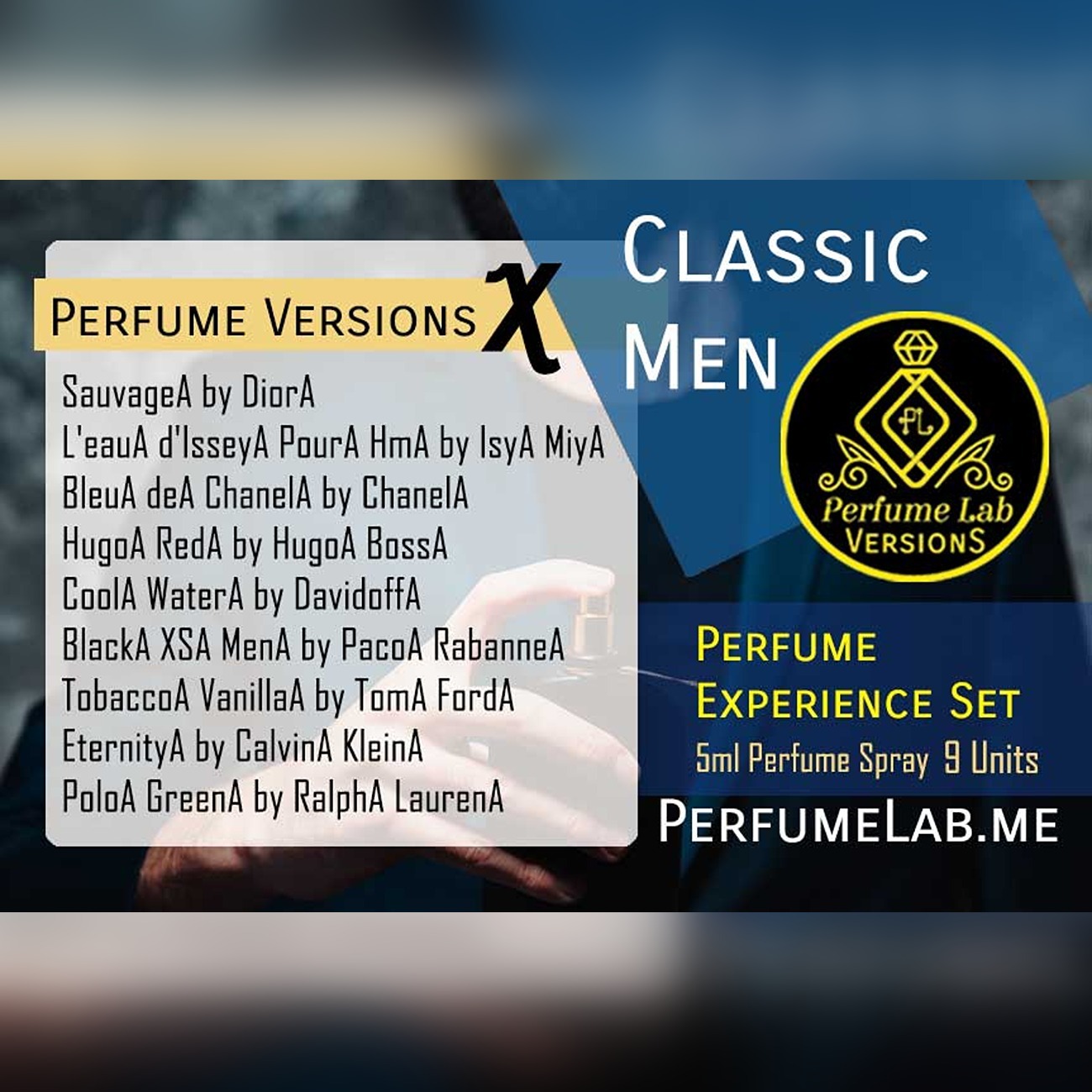 Classic Men - X Versions 5ml EDP Spray Set