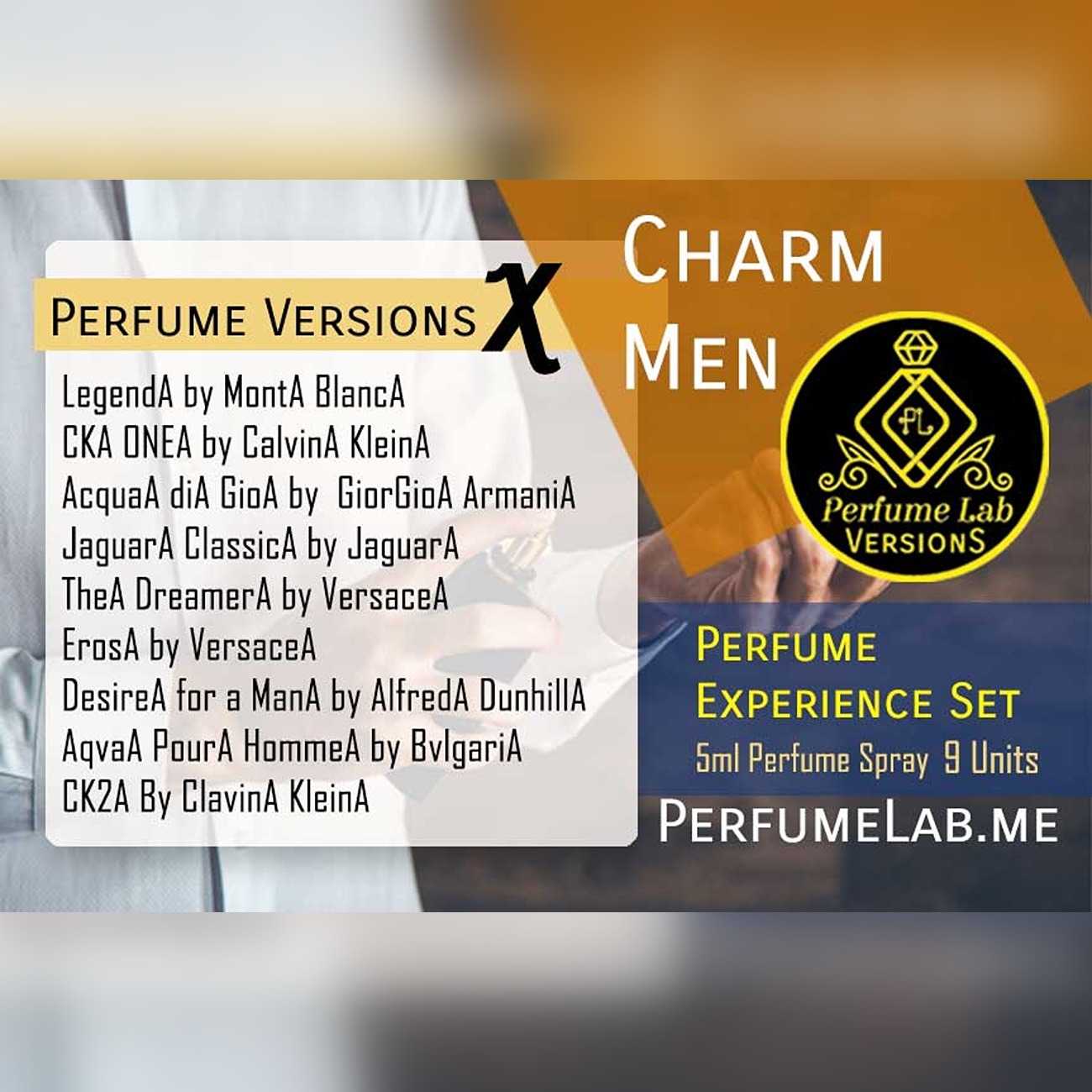 Charm Men - X Versions 5ml EDP Spray Set