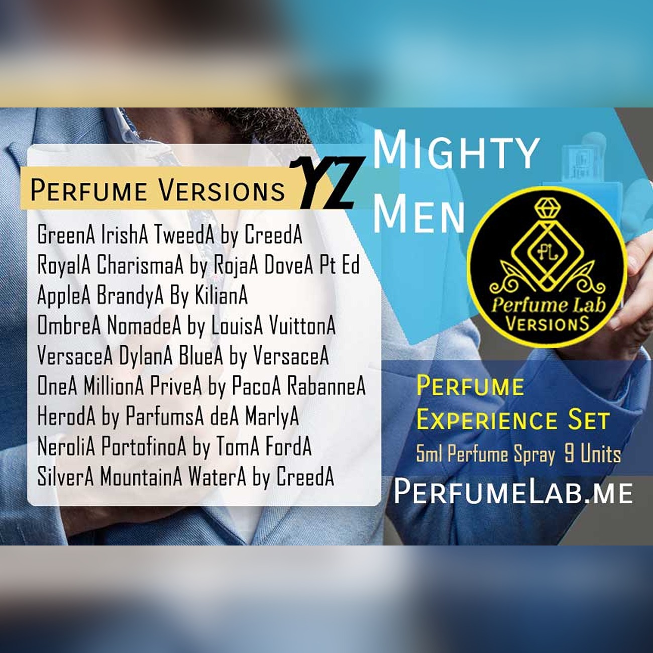 Mighty Men - YZ Versions 5ml EDP Spray Set