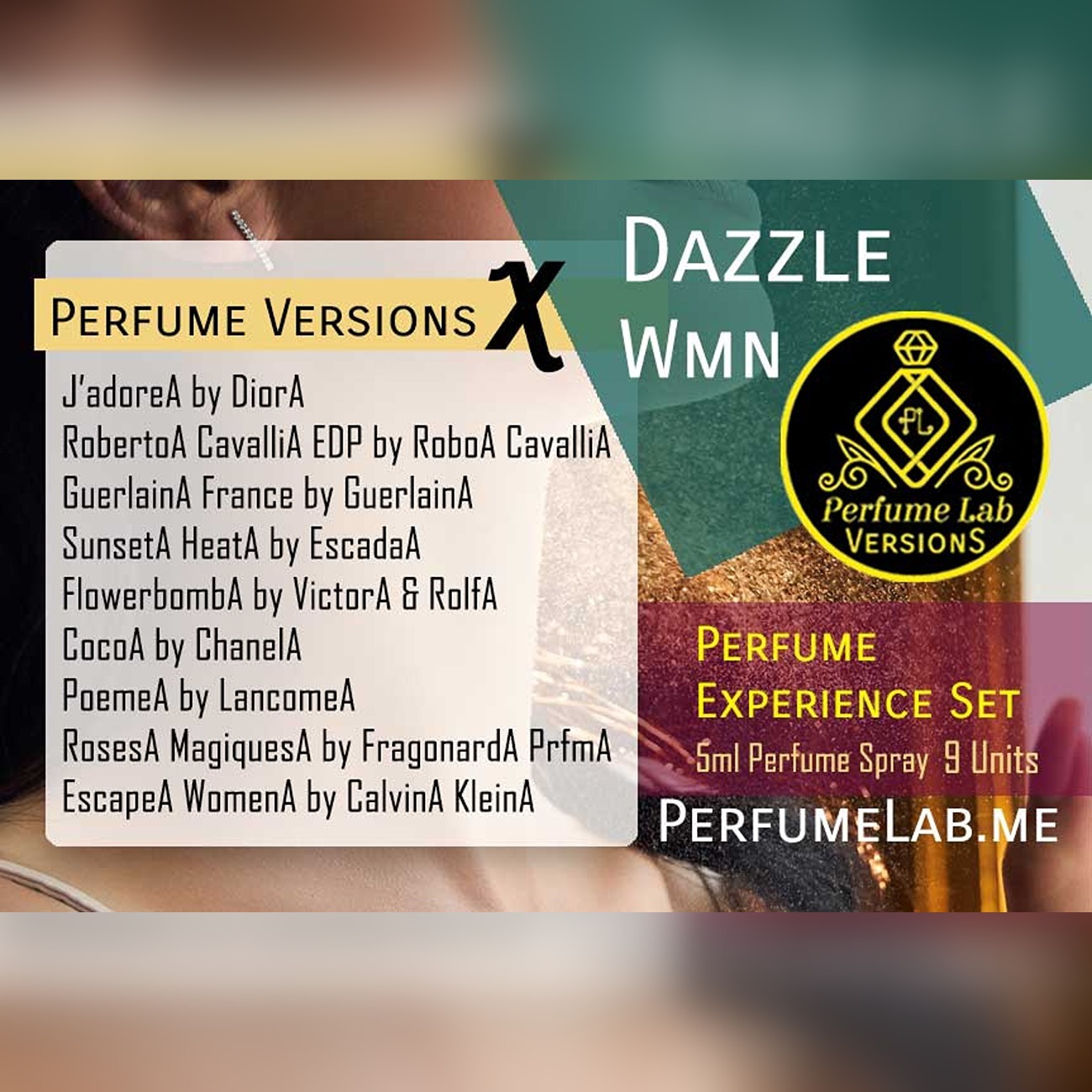 Dazzle Women - X Versions 5ml EDP Spray Set