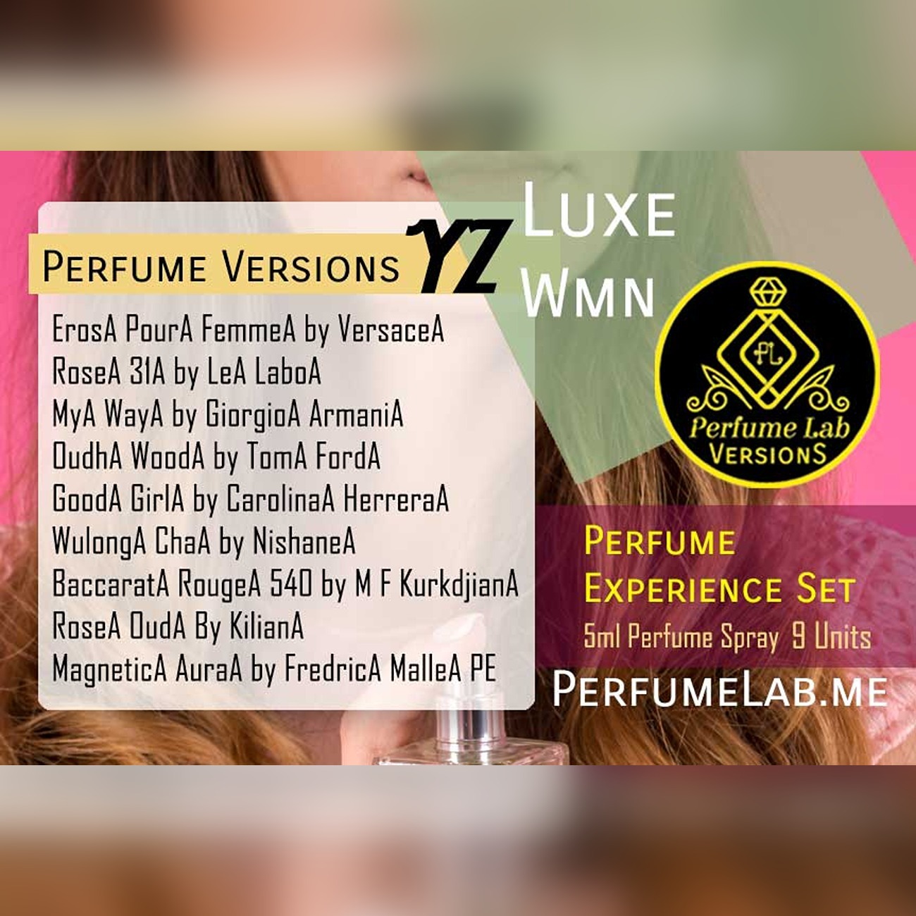 Luxe Women - YZ Versions 5ml EDP Spray Set