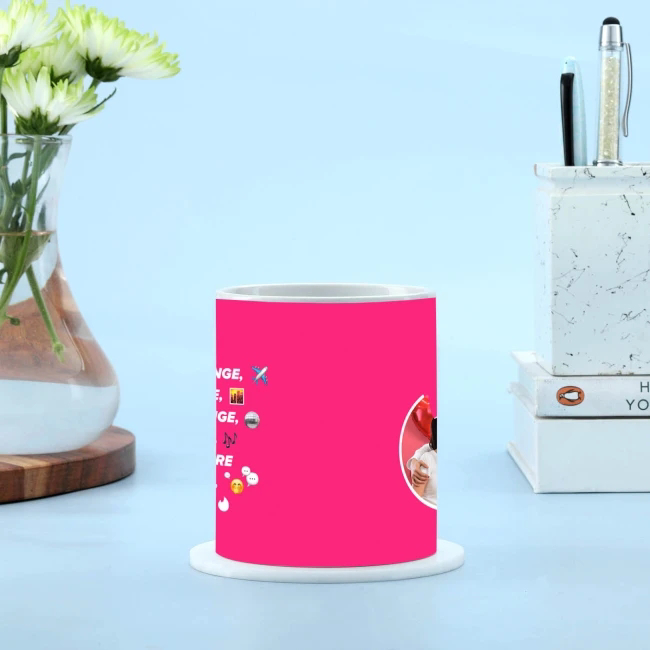 Pink Personalized Mug