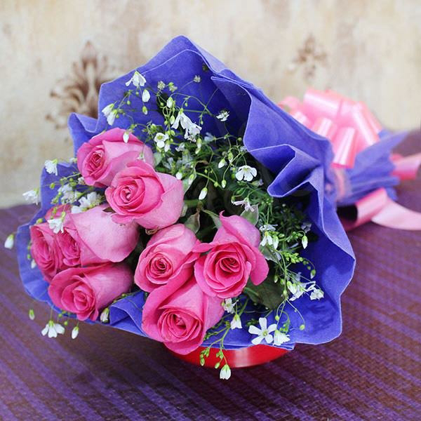 Pink Roses Bouquet