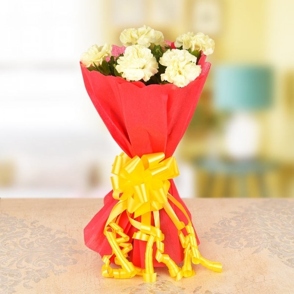 White Carnations Bouquet