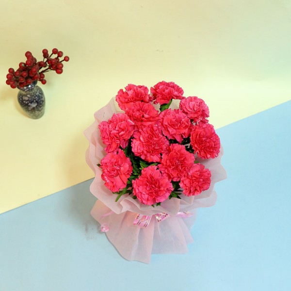 Red Carnations Bouquet