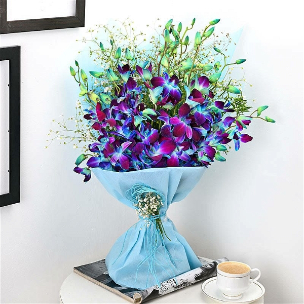 Blue Orchids Bouquet