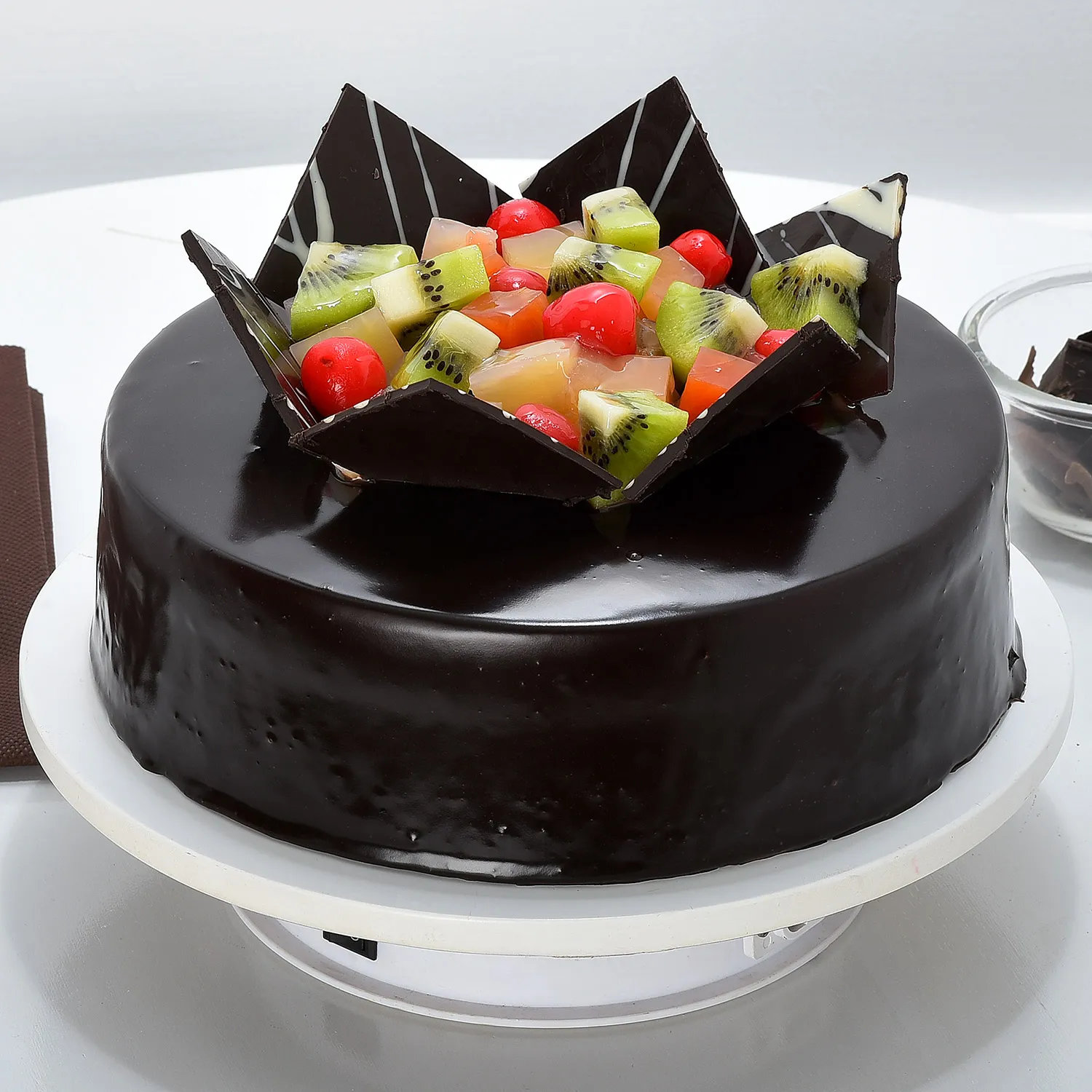 Chocolate Fruit Gateau Cake - 1 KG