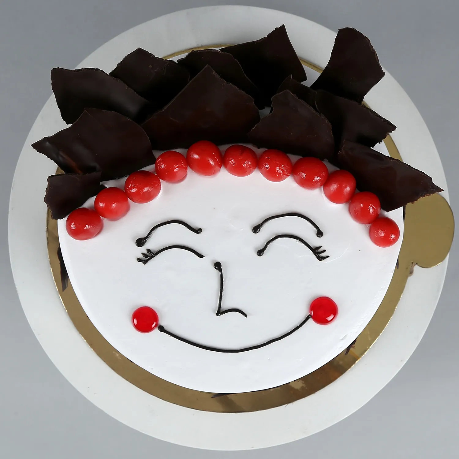 Happiness Loaded Black Forest Cake - 1 KG