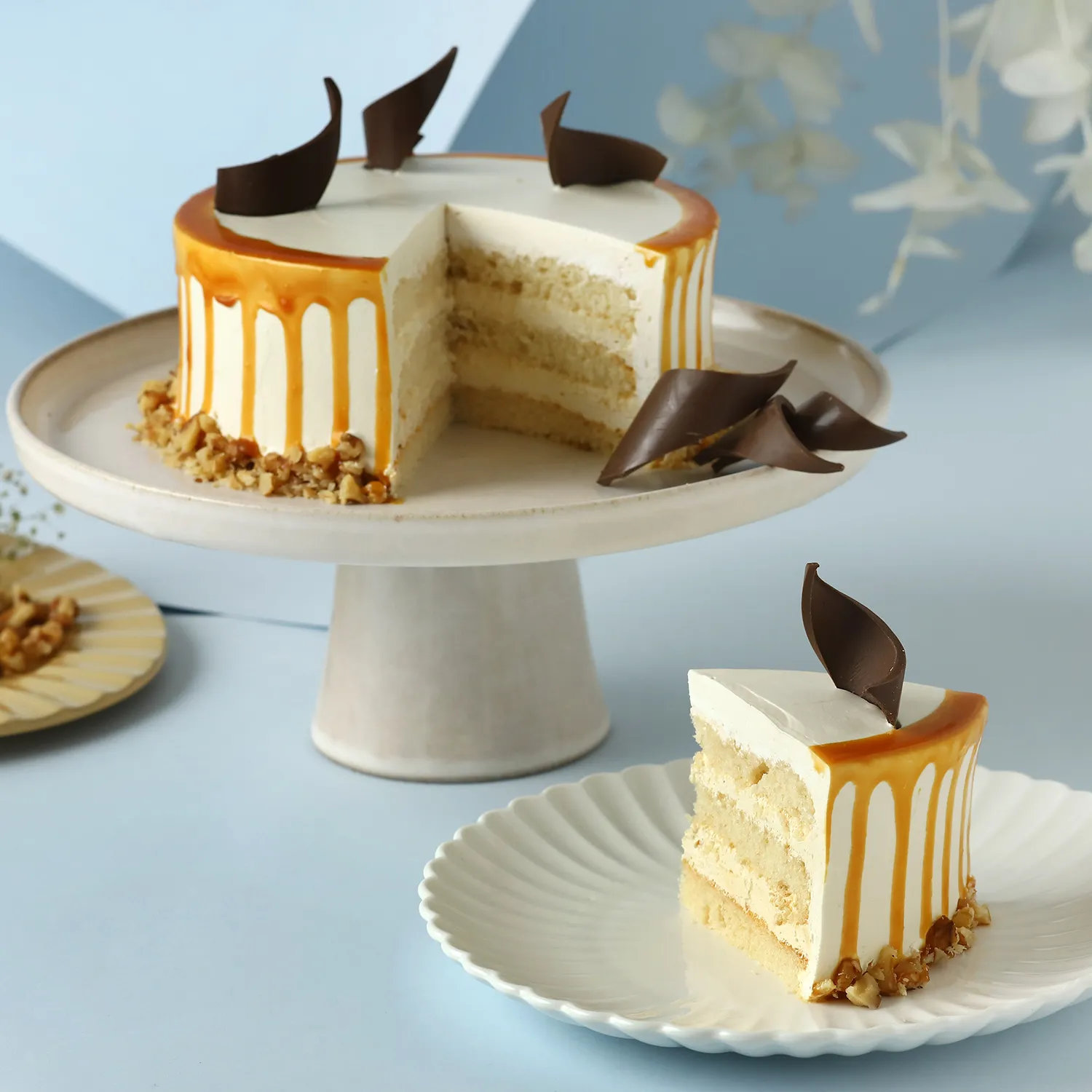 Heavenly Caramel Walnut Cake - 500 Gram