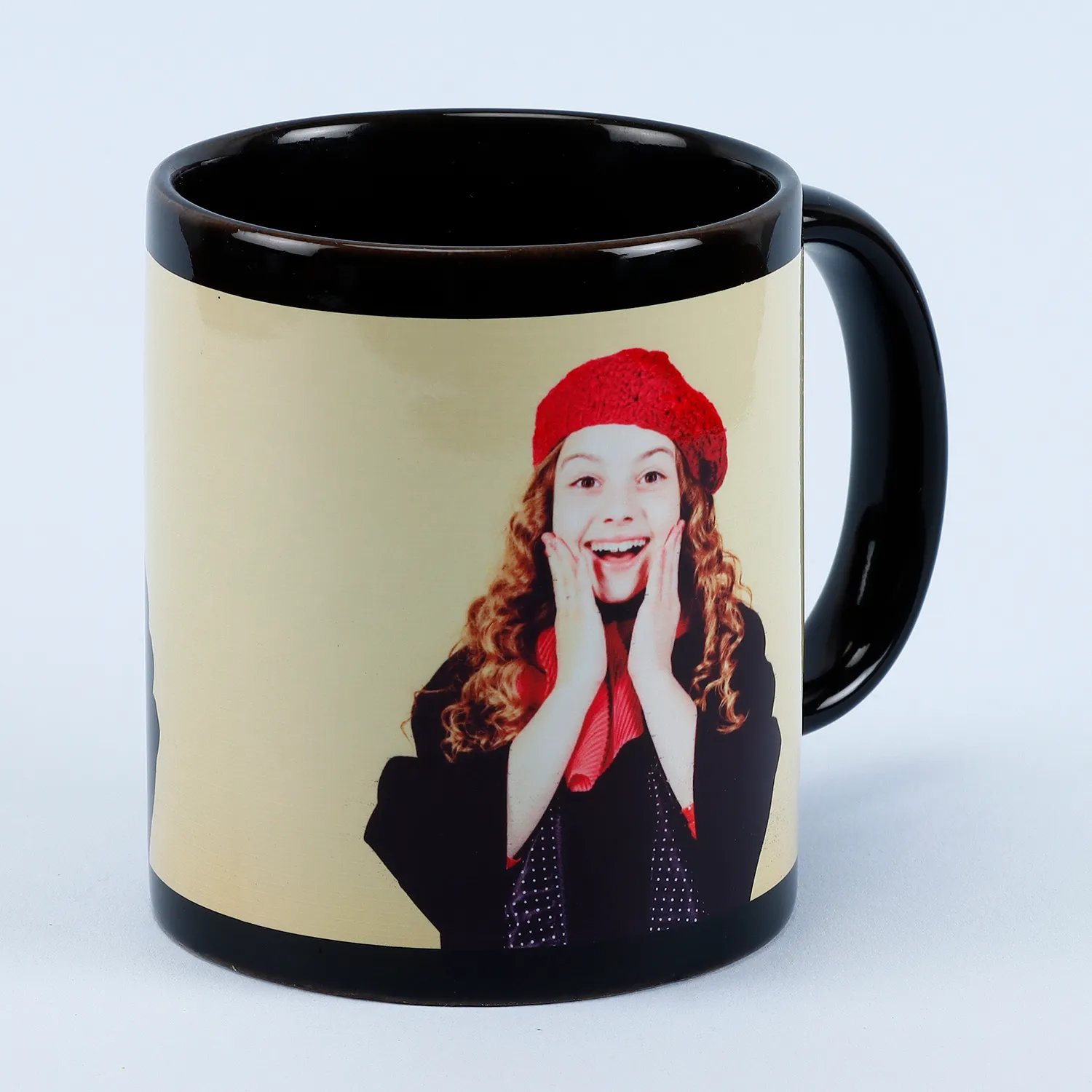 Black Photo Mug Personalized