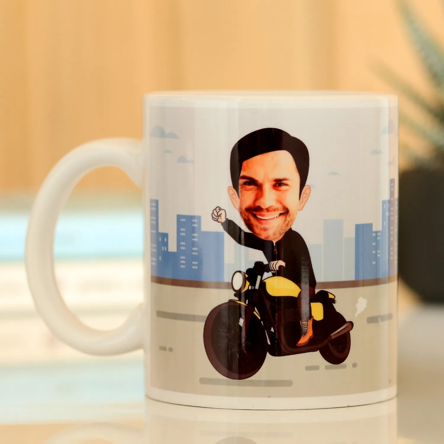 Personalised On Bike Mug