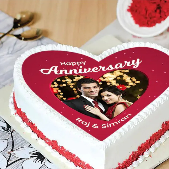 Tempting Red Velvet Anniversary Cake - 2 KG