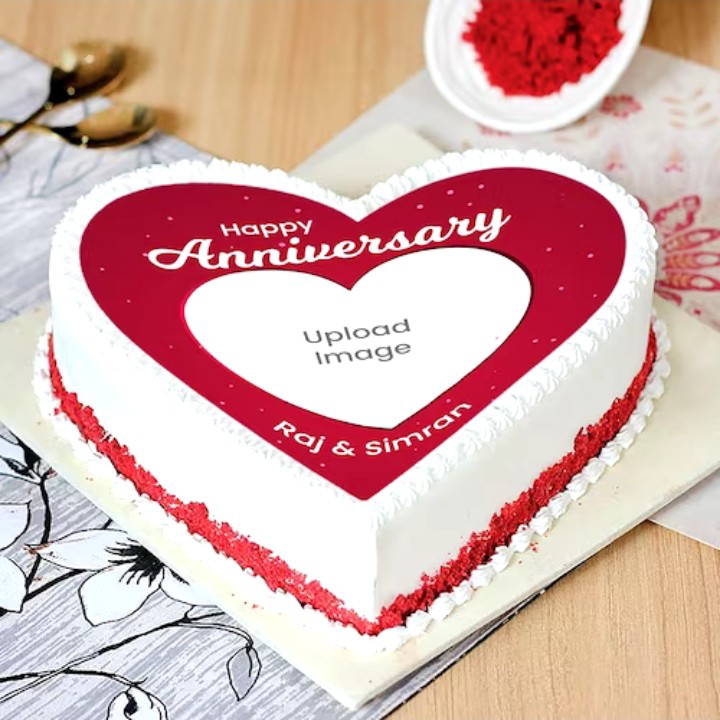 Tempting Red Velvet Anniversary Cake - 2 KG