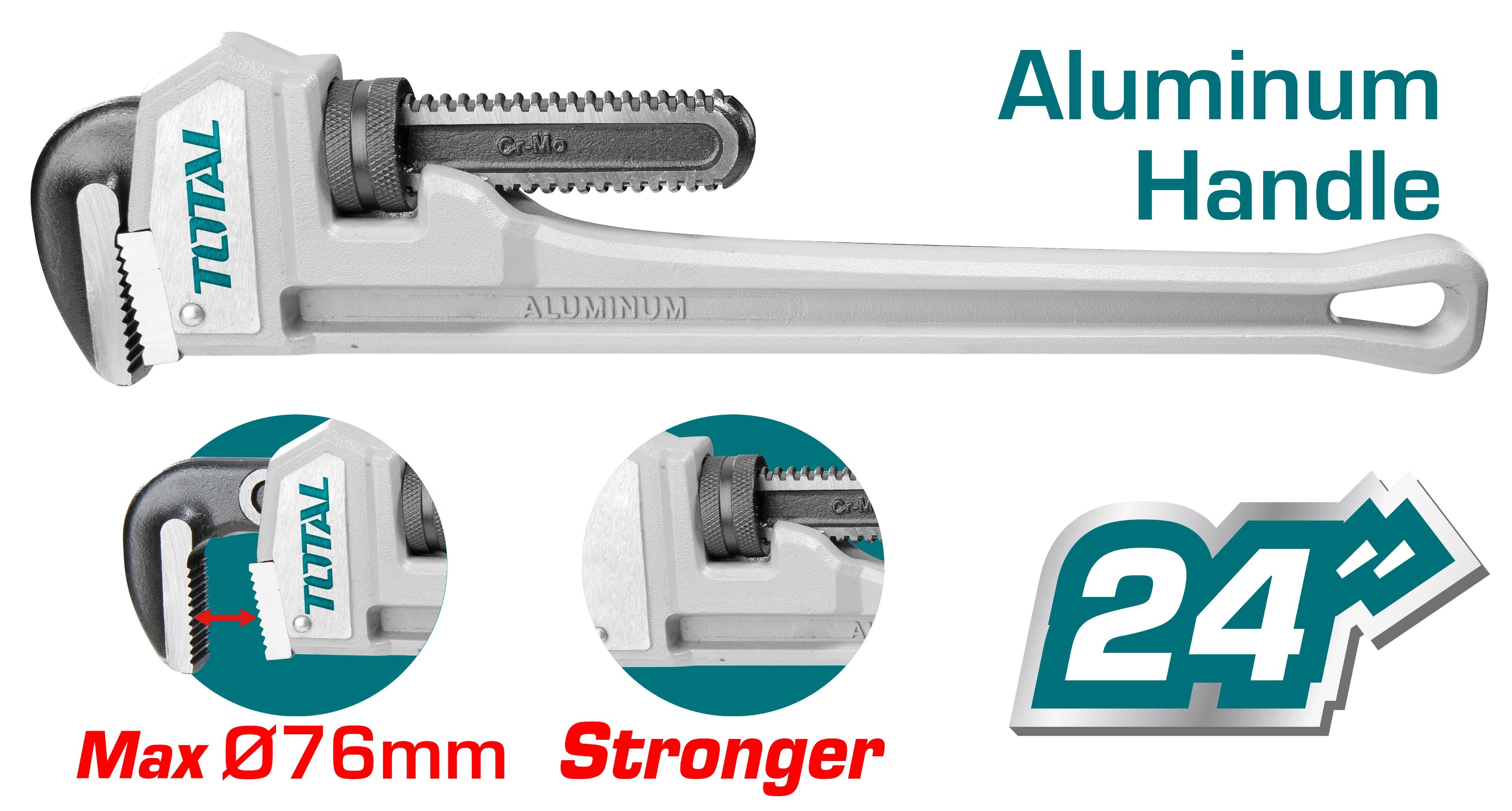Aluminum Handle Pipe Wrench THTAL17246