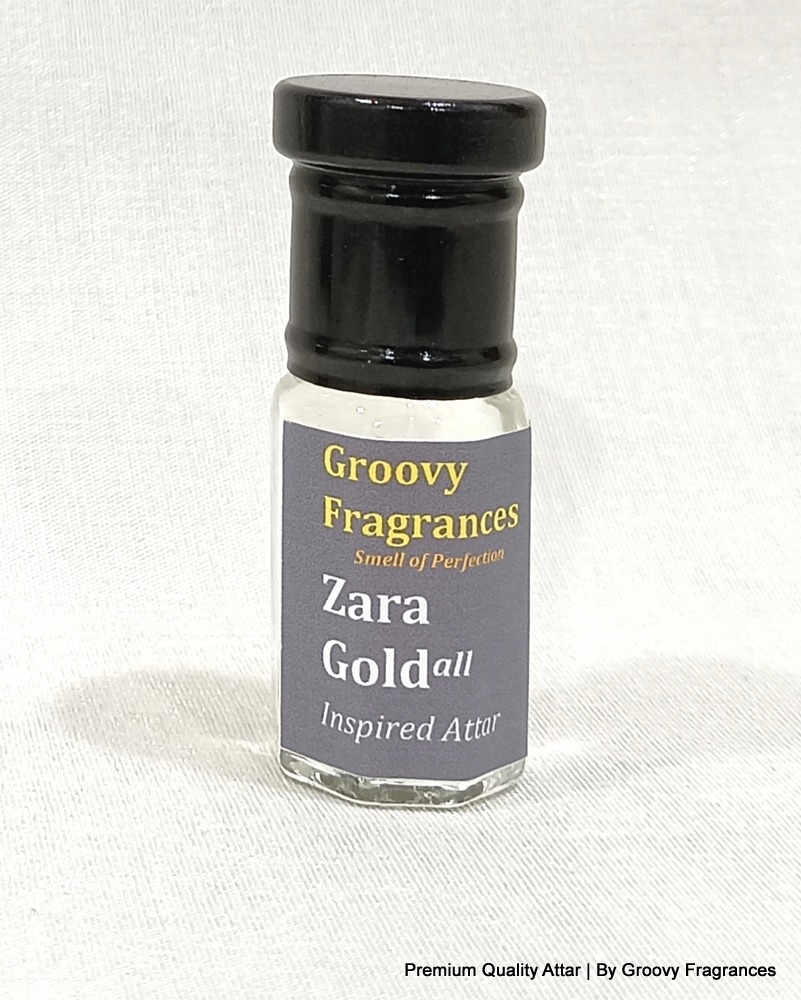 Groovy Fragrances Zara Gold Long Lasting Perfume Roll-On Attar | Unisex | Alcohol Free by Groovy Fragrances - 3ML