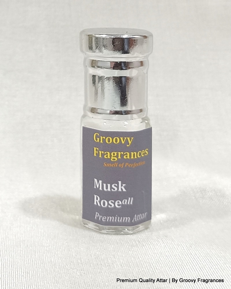 Groovy Fragrances Musk Rose Long Lasting Perfume Roll-On Attar | Unisex | Alcohol Free by Groovy Fragrances - 3ML