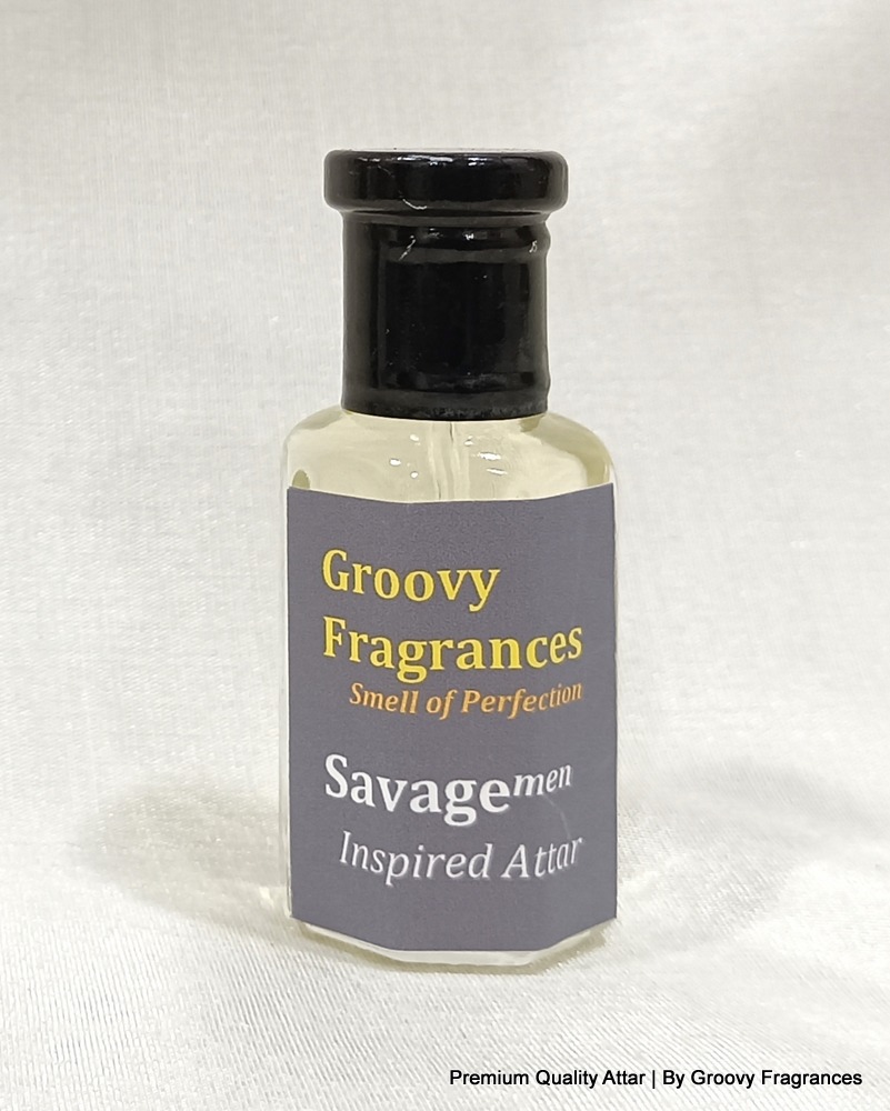 Groovy Fragrances Savage Long Lasting Perfume Roll-On Attar | For Men | Alcohol Free by Groovy Fragrances - 12ML