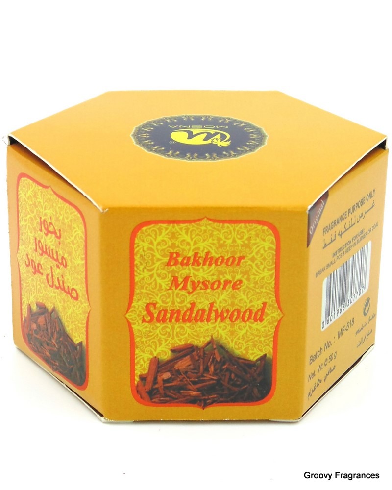 Mosna Bakhoor Mysore Sandalwood Pure Premium Quality Made In India product - 50 gms - 50Gms