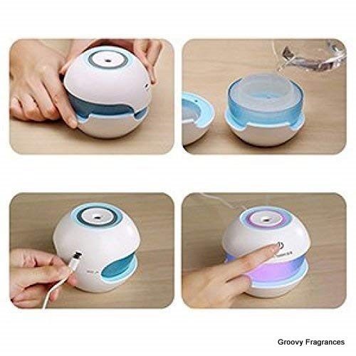 Magic Diamond Humidifier Night Light USB Air Purification Creative Car Desktop Bedroom Household Portable Humidifiers - Green